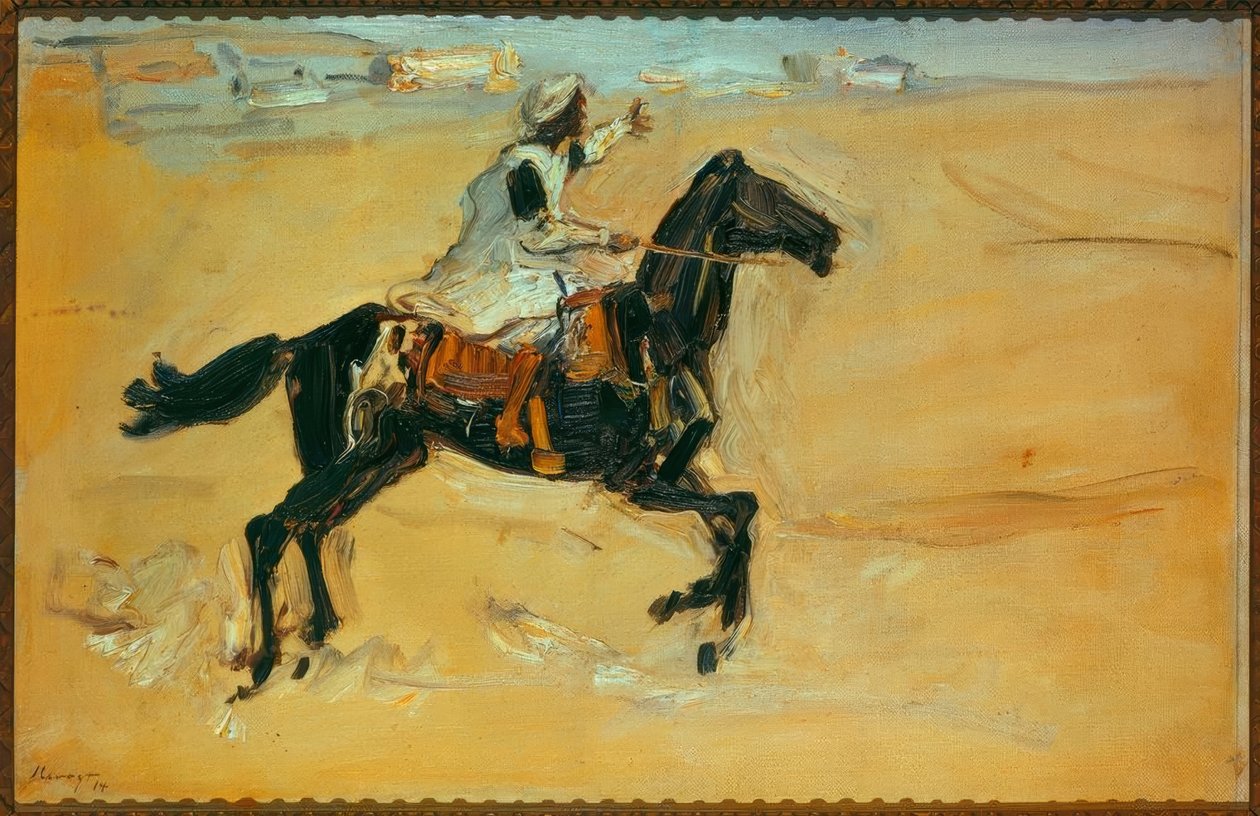 Arabok lóháton alkotó: Max Slevogt