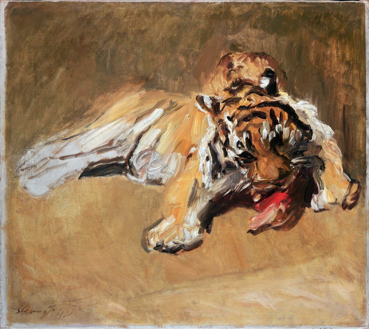 Etető tigris, 1901 alkotó: Max Slevogt