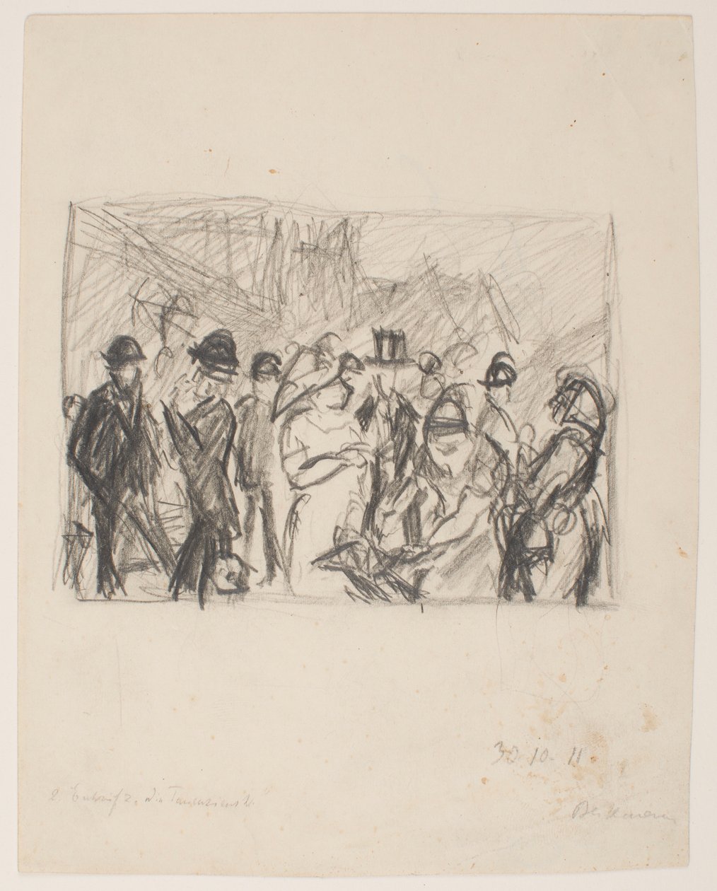 2 [Második] Vázlat a Tauentzienstrasse-hoz alkotó: Max Beckmann