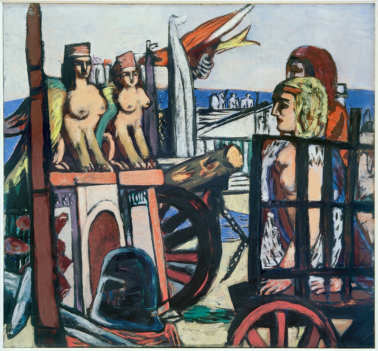 A szfinxek eltávolítása alkotó: Max Beckmann