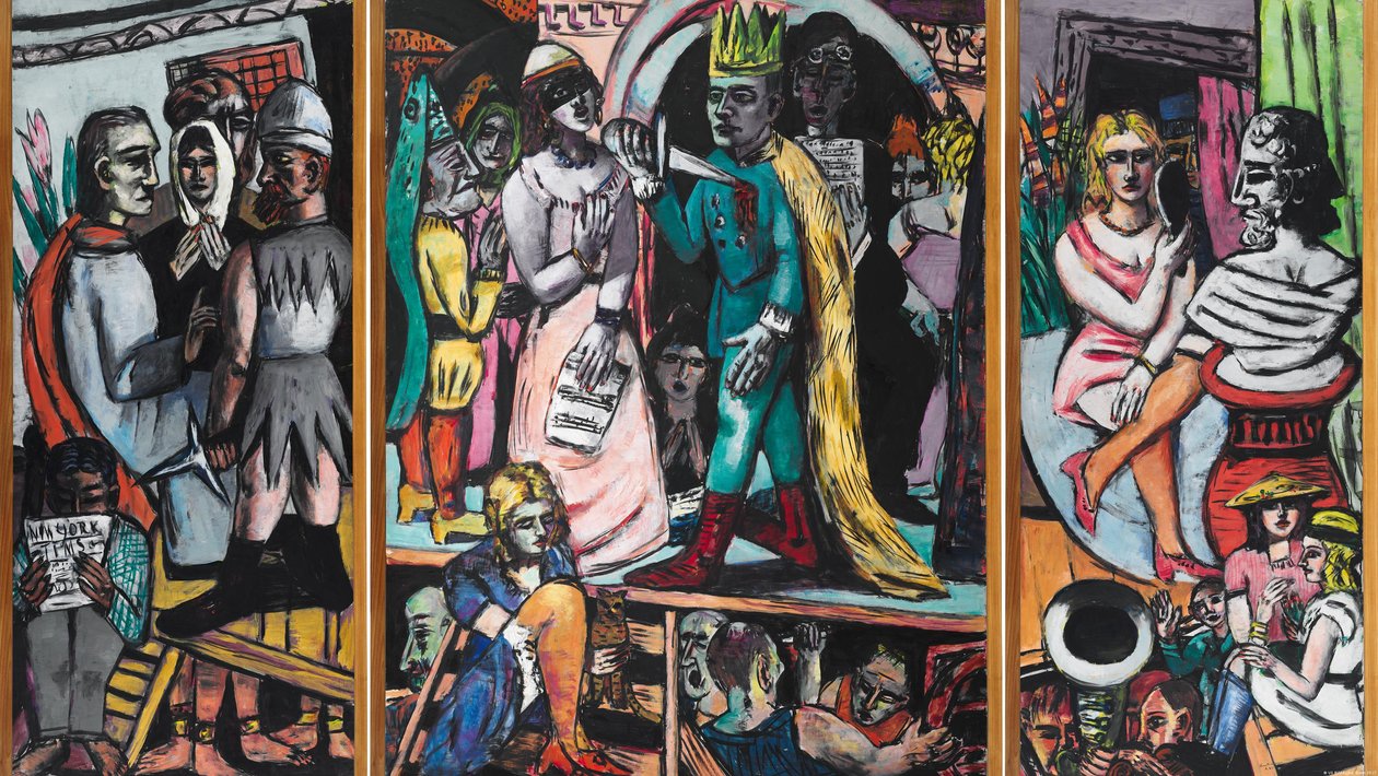 Színészek alkotó: Max Beckmann
