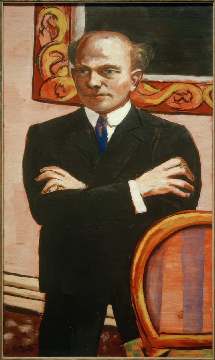 Gottlieb Friedrich Reber portréja alkotó: Max Beckmann