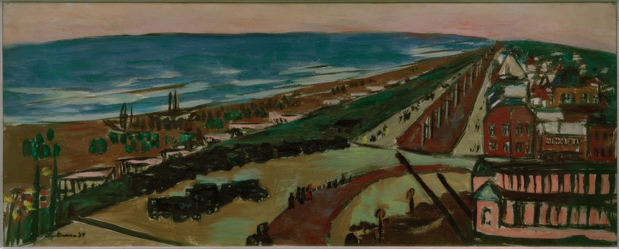 Zandvoort látványa este alkotó: Max Beckmann