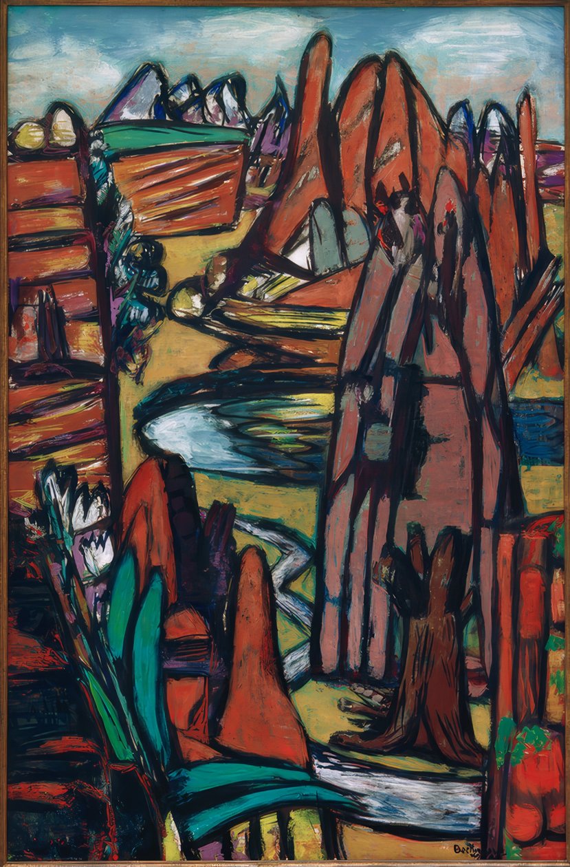 Boulder-Felslandschaft alkotó: Max Beckmann