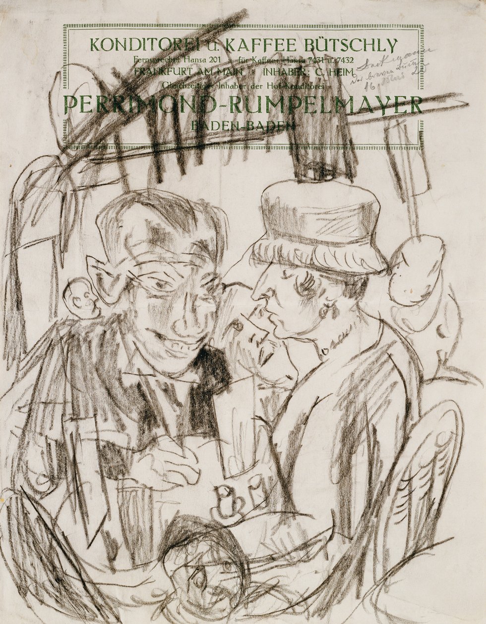 Cafe Life; Cafehausszene alkotó: Max Beckmann