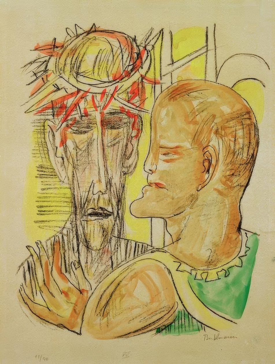 Krisztus és Pilátus alkotó: Max Beckmann