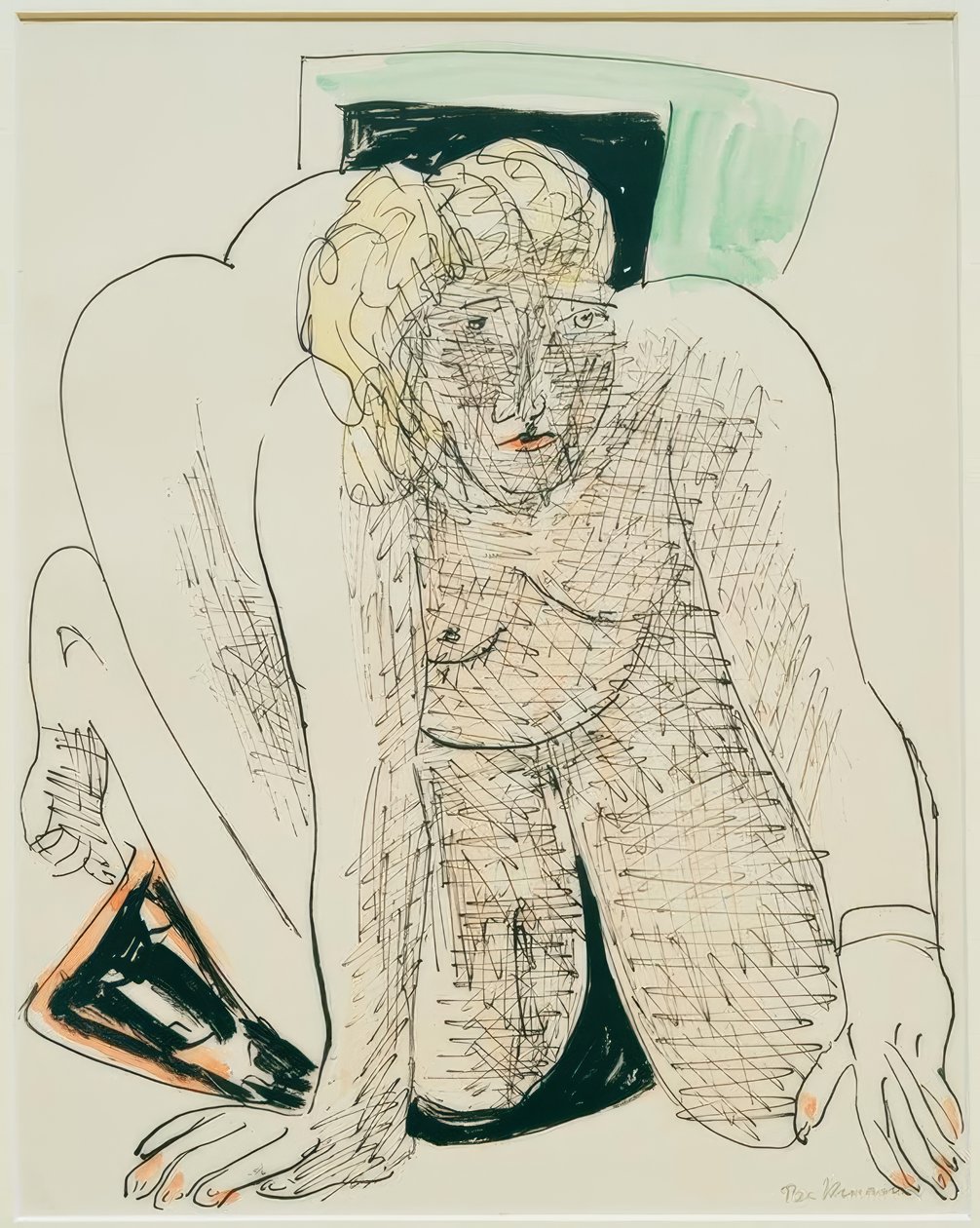 Kúszó nő alkotó: Max Beckmann