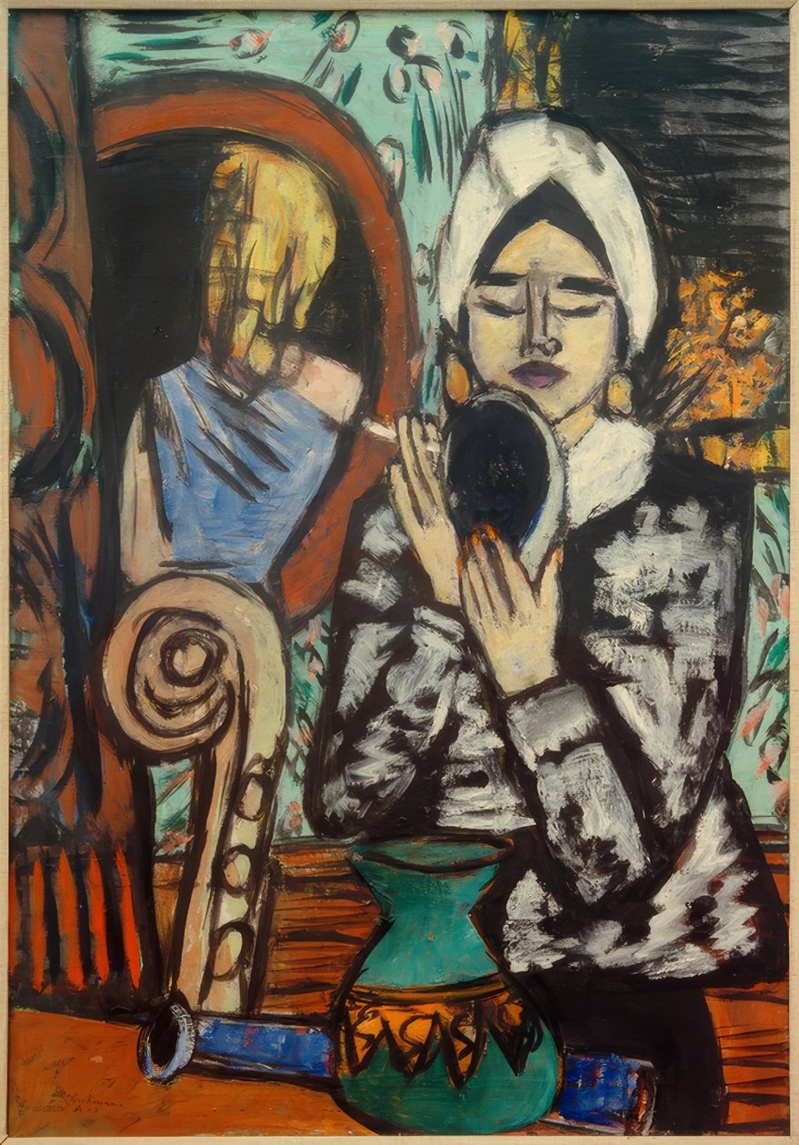 Hölgy tükörrel alkotó: Max Beckmann