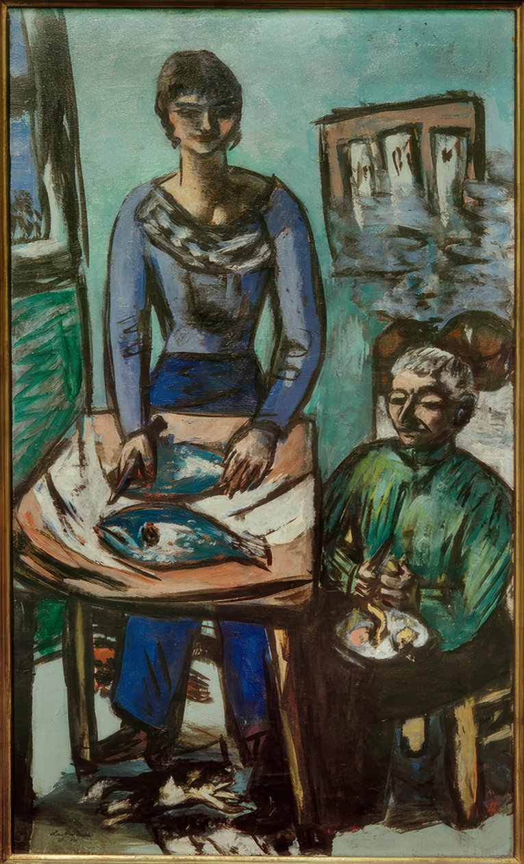 A konyha (quappi halakkal) alkotó: Max Beckmann