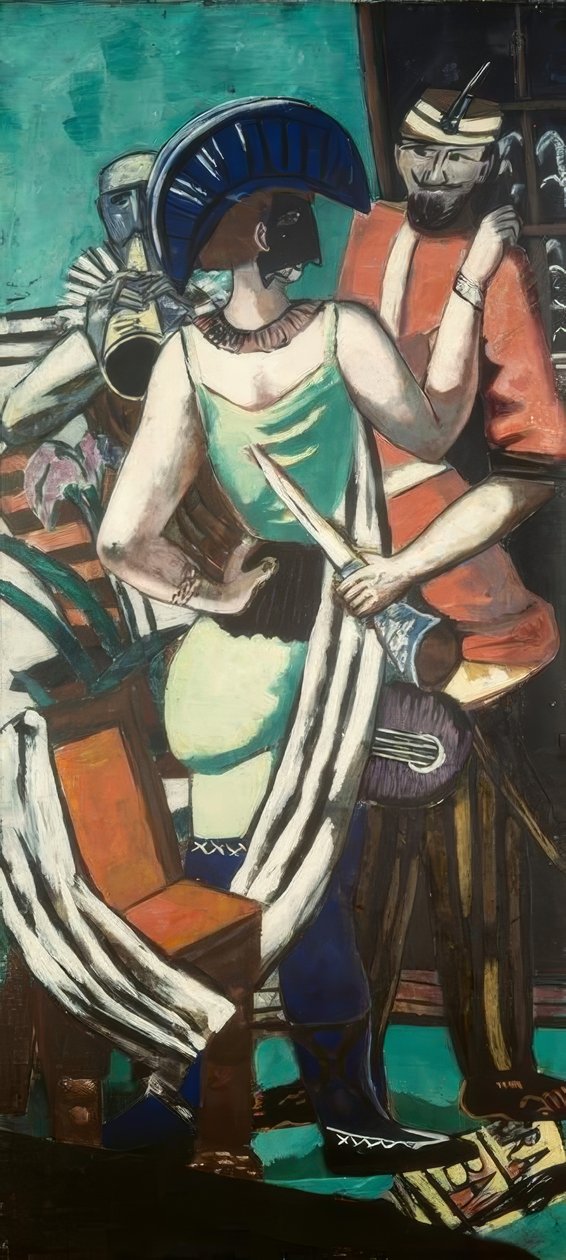 Mardi Gras Párizs alkotó: Max Beckmann