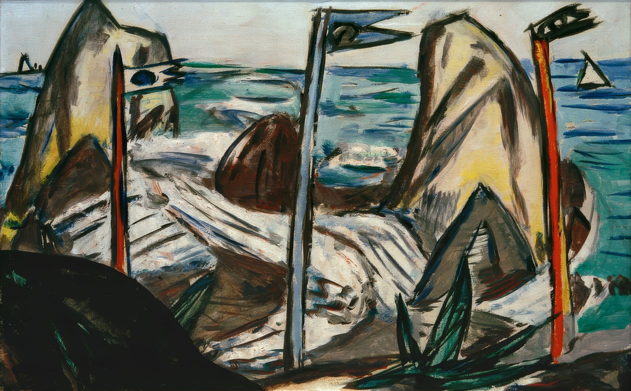 Sziklák Bandolban alkotó: Max Beckmann