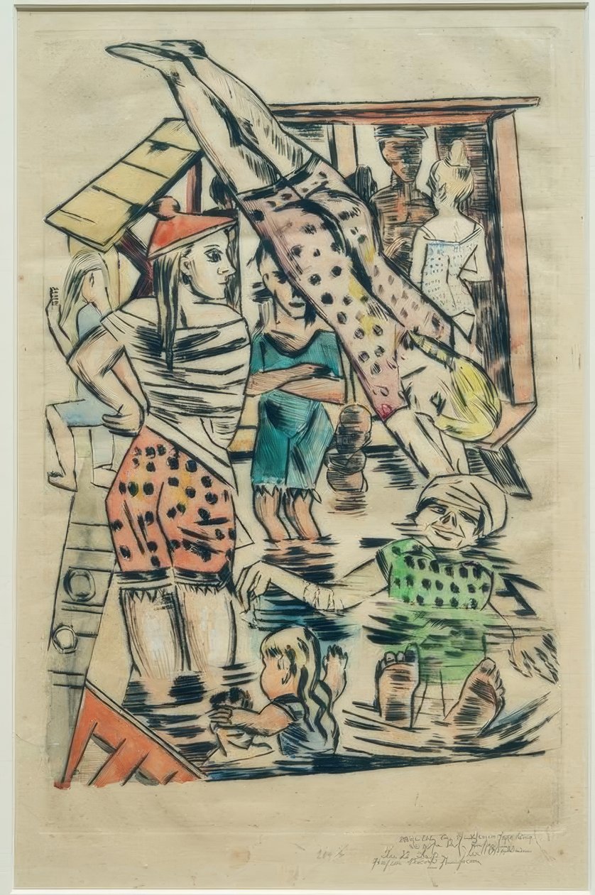 Női fürdő alkotó: Max Beckmann
