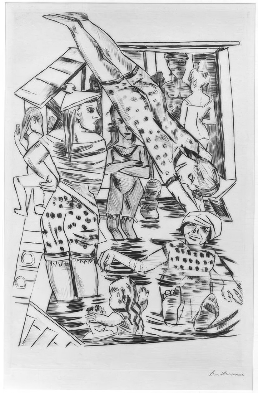 Női fürdő alkotó: Max Beckmann