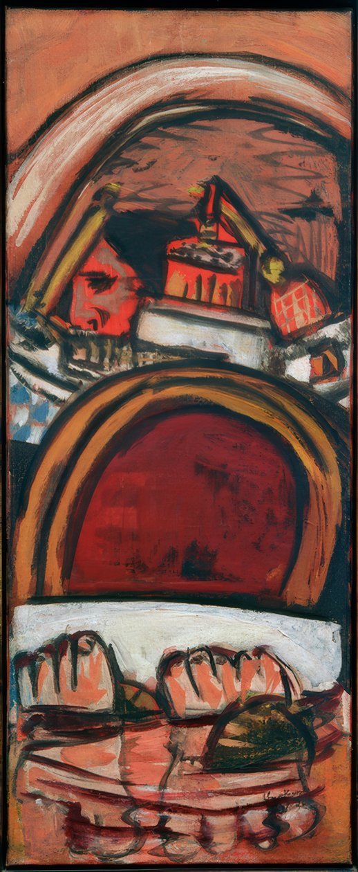 Lábak a fürdőszobában alkotó: Max Beckmann