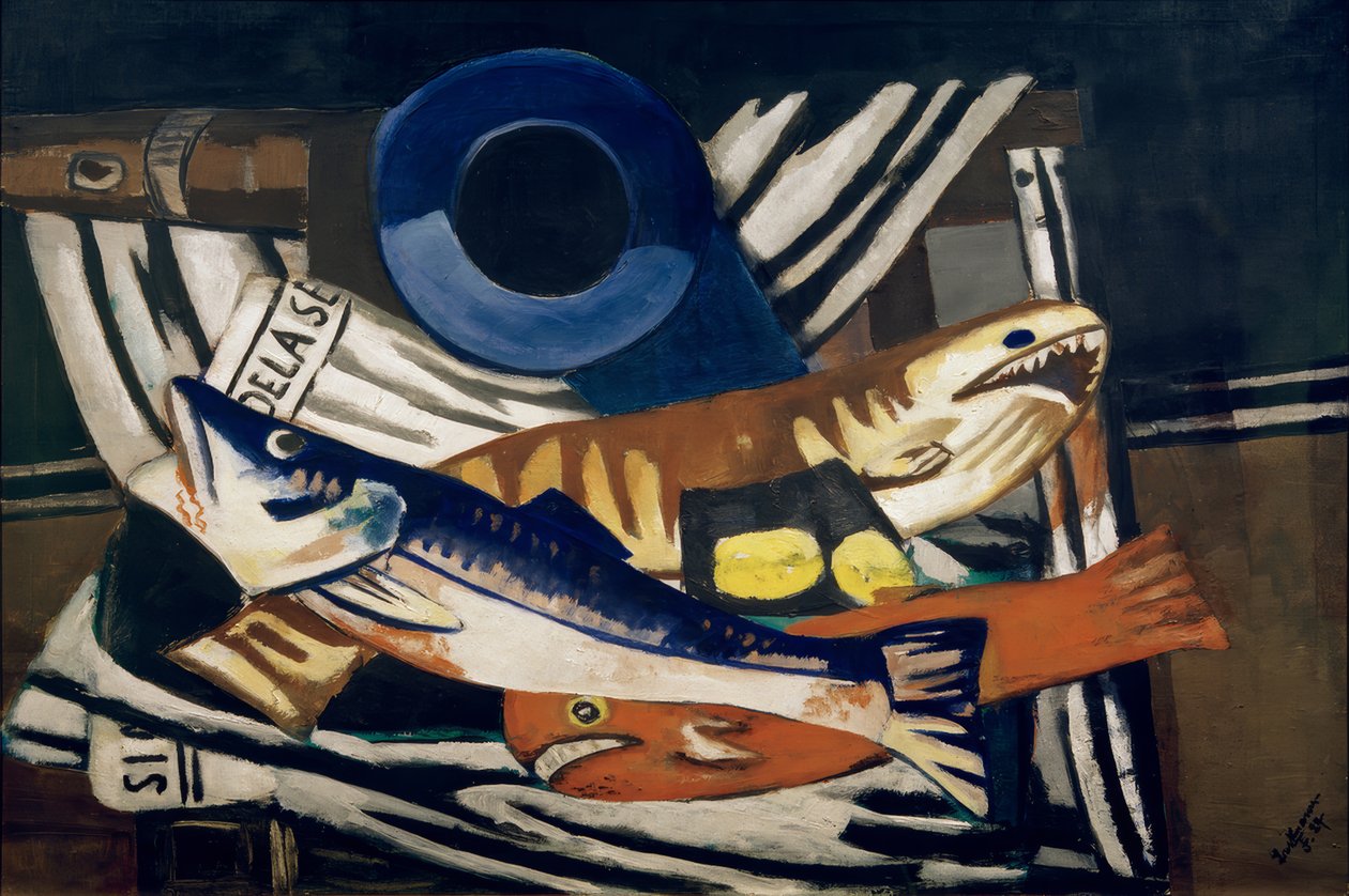 Halak nagy csendélete alkotó: Max Beckmann