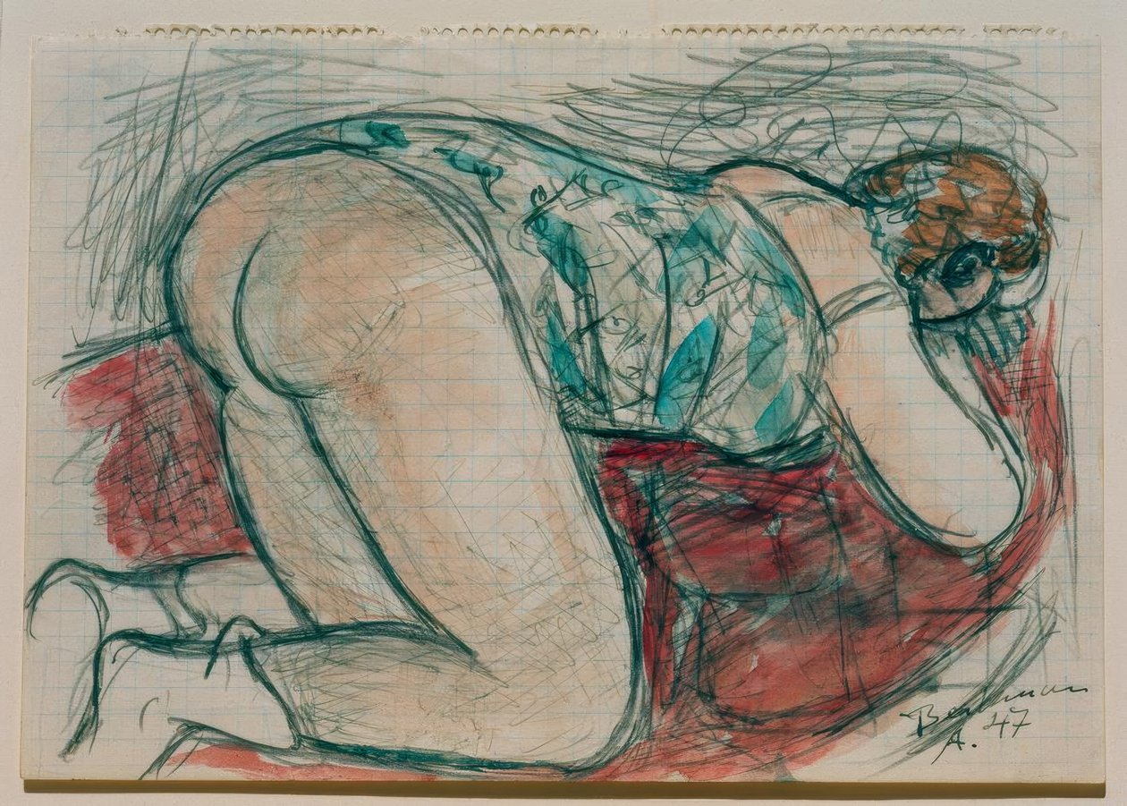 Halbakt alkotó: Max Beckmann