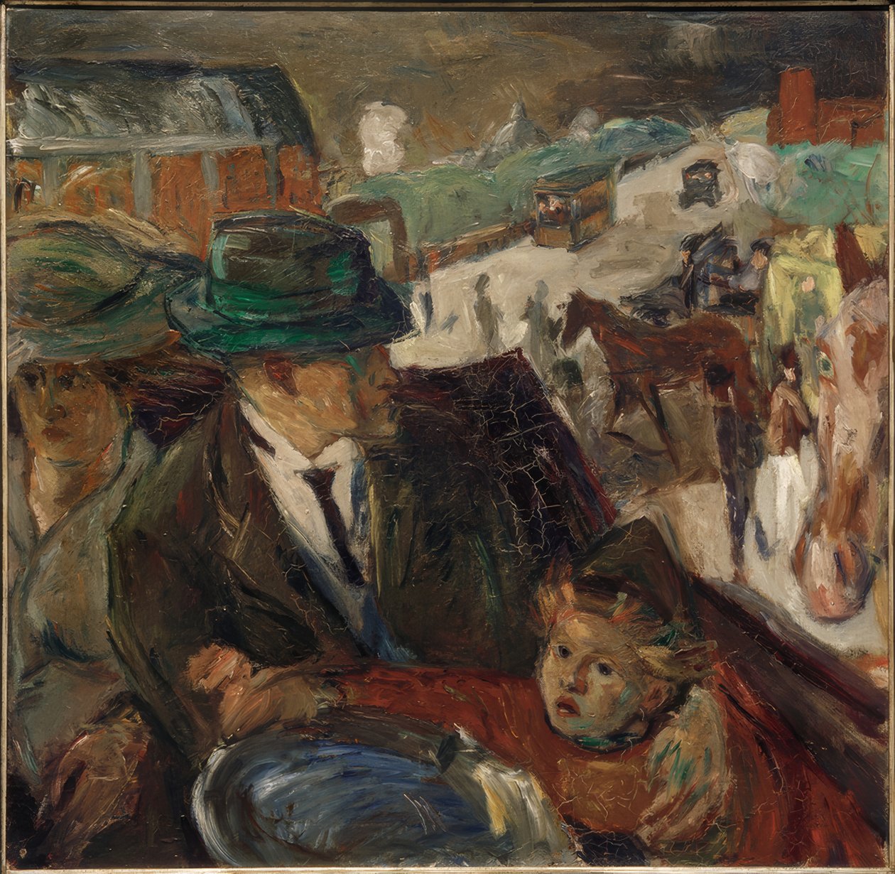 Az autóban alkotó: Max Beckmann