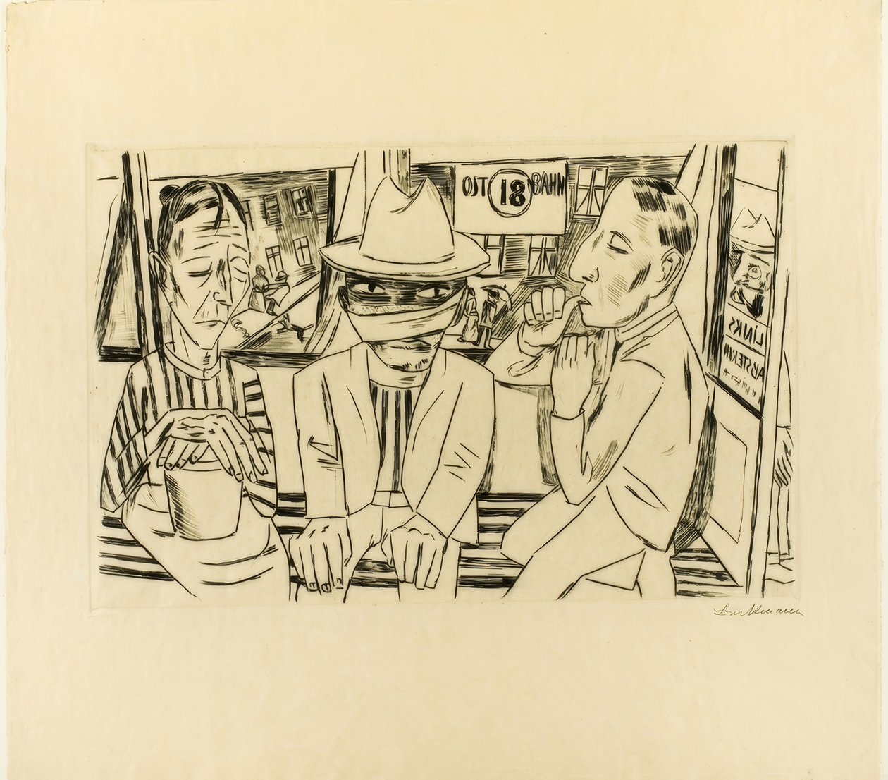 A Villamosban alkotó: Max Beckmann