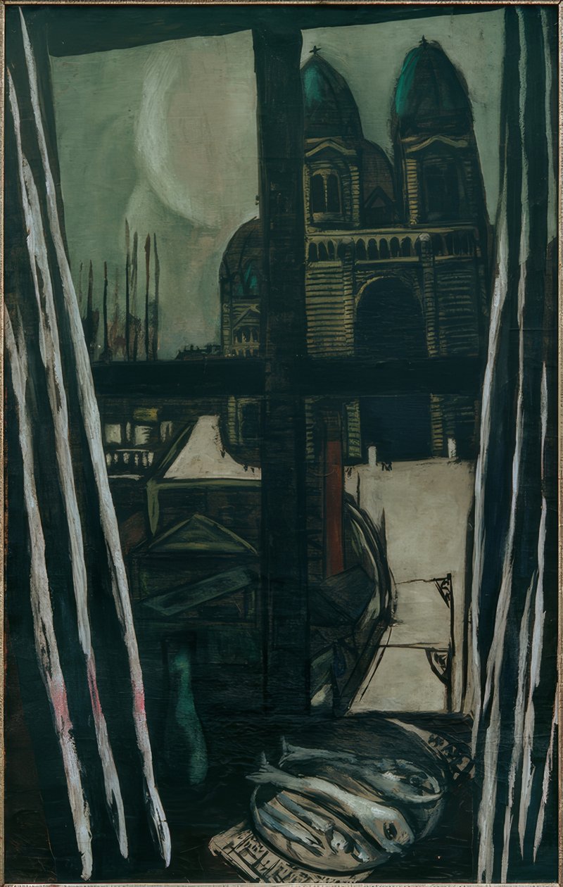 Templom Marseille-ben alkotó: Max Beckmann
