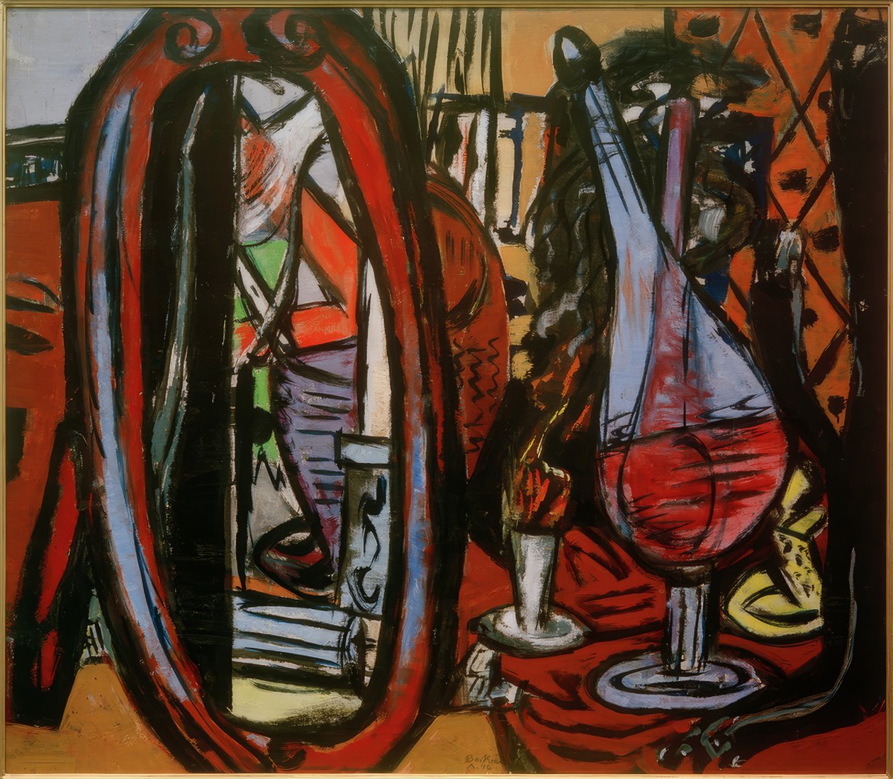 Laboratóriumi kísérleti helyiség alkotó: Max Beckmann