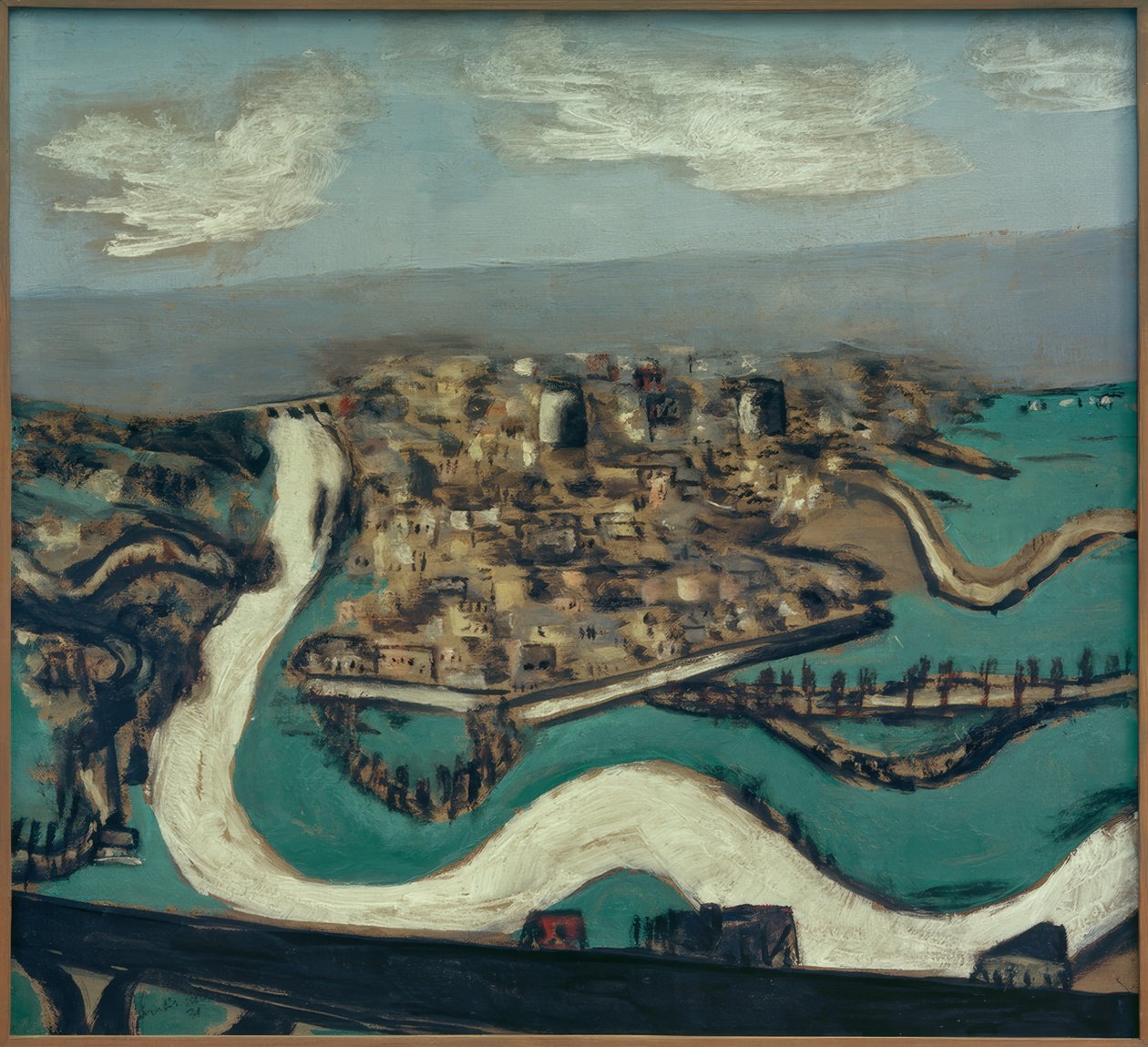 Saint-Germain táj alkotó: Max Beckmann