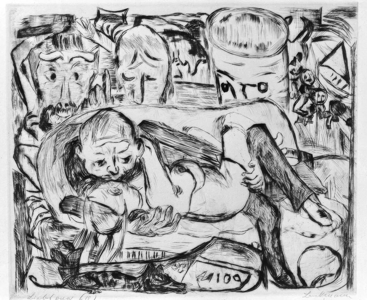 Szerelmesek II alkotó: Max Beckmann