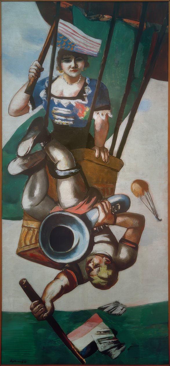 Aerialisták alkotó: Max Beckmann