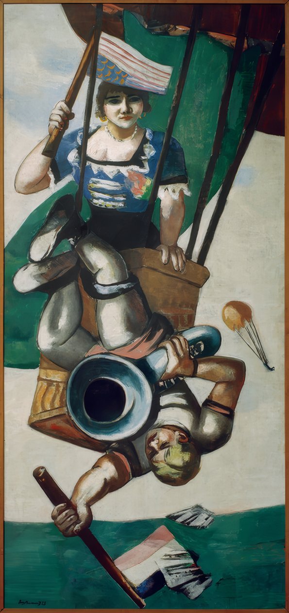 Aerialisták alkotó: Max Beckmann