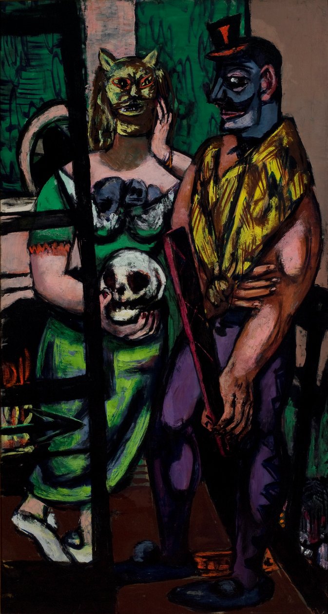 Álarcos mulatság alkotó: Max Beckmann