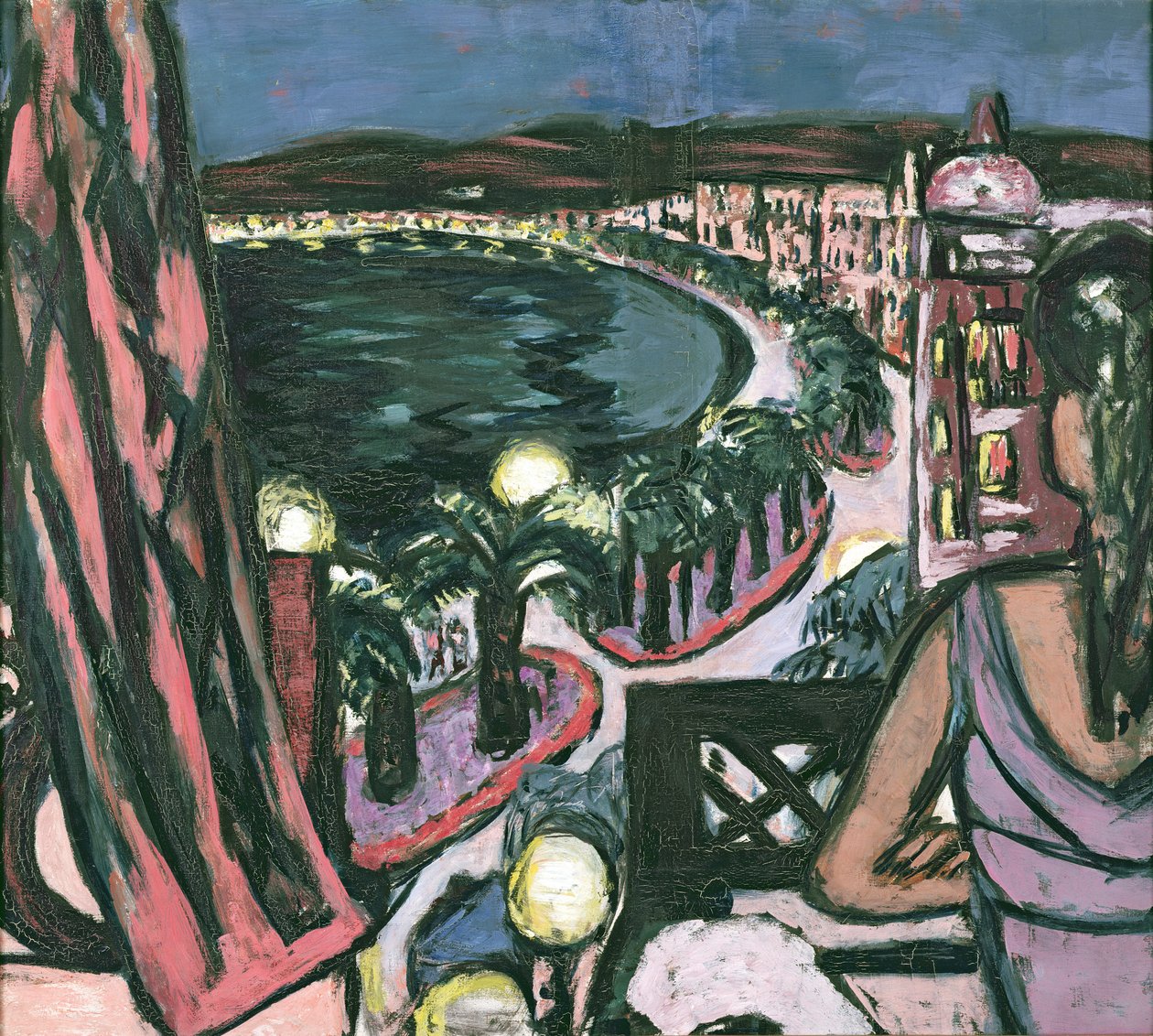 Promenade des Anglais, Nizza alkotó: Max Beckmann