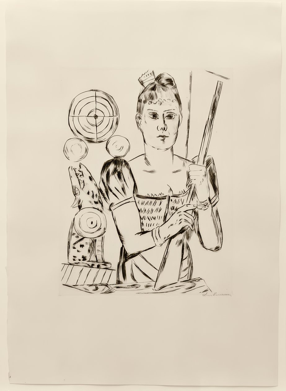 Fedett lövölde alkotó: Max Beckmann