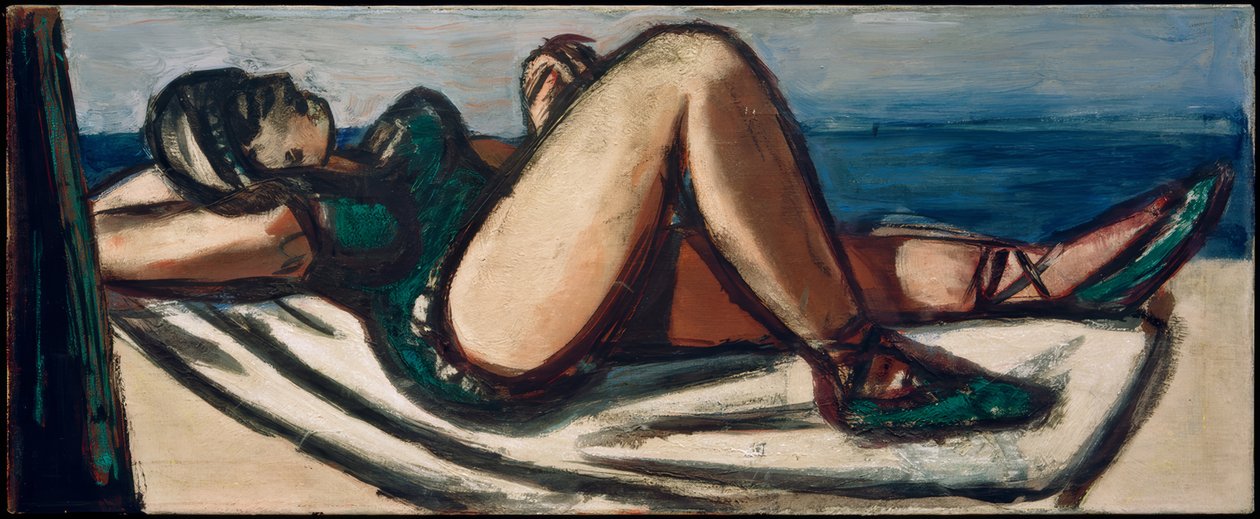 Alvás a tengerparton alkotó: Max Beckmann
