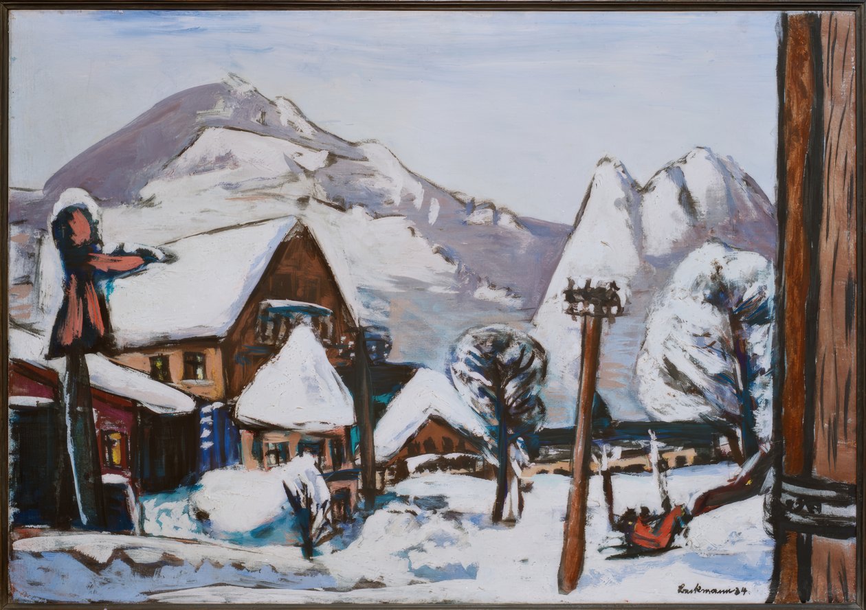 Garmisch havas táj alkotó: Max Beckmann