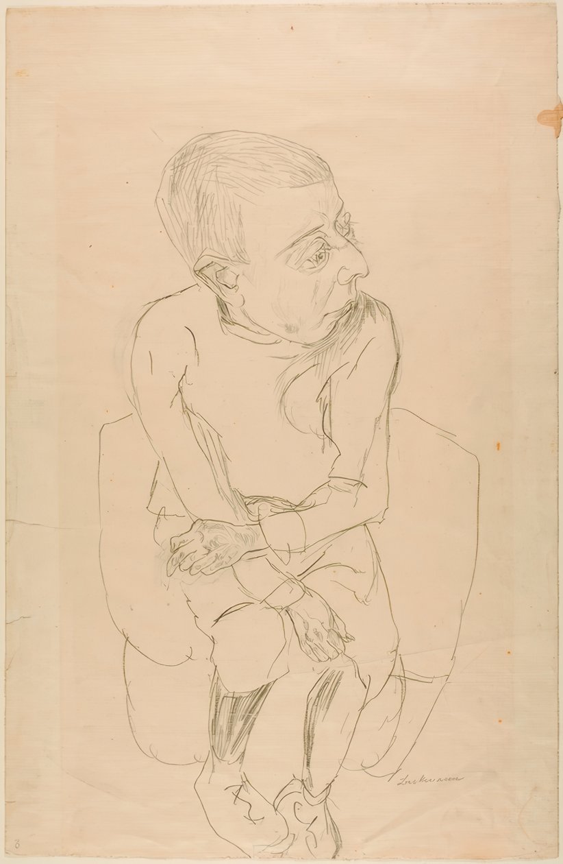 Ülő fiú alkotó: Max Beckmann