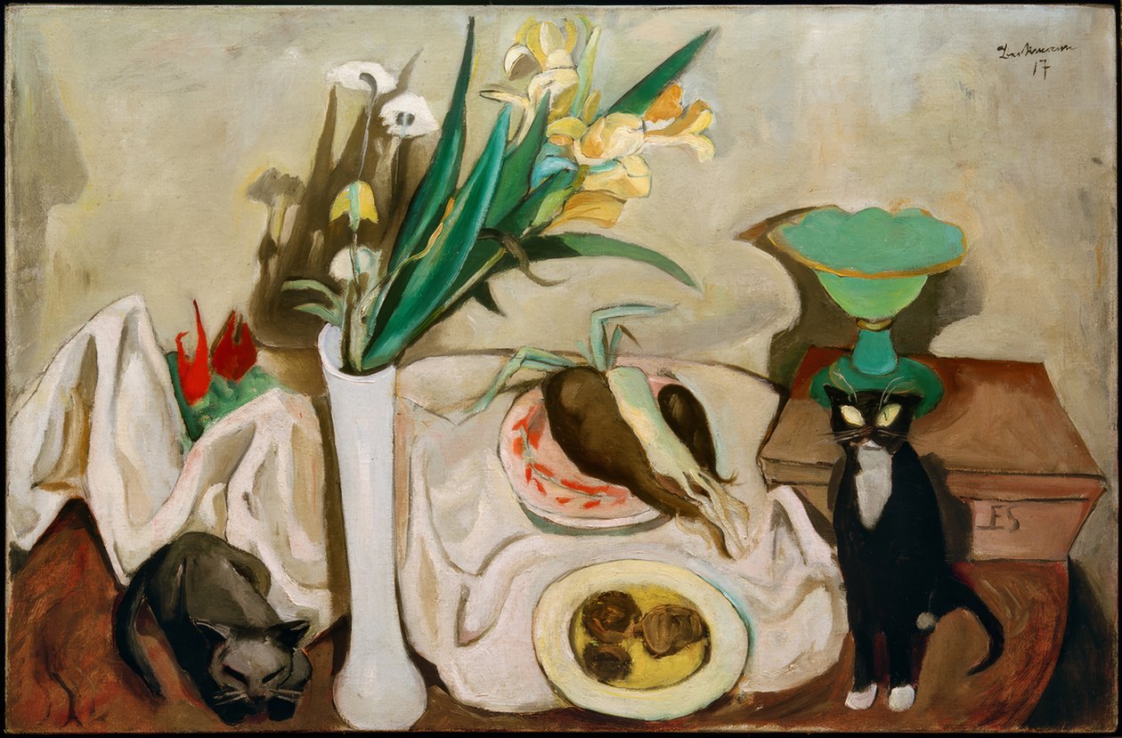 Csendélet macskákkal alkotó: Max Beckmann