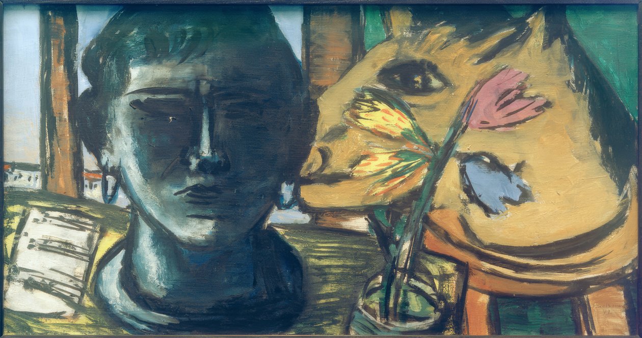 Csendélet szobrászattal alkotó: Max Beckmann