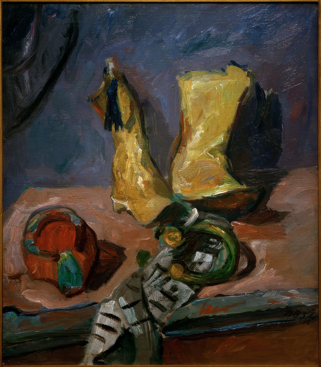 Csendélet sárga csizmával alkotó: Max Beckmann