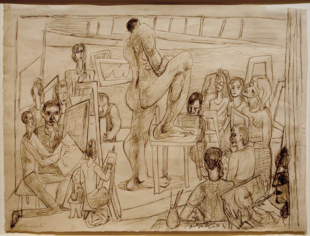 hallgatók alkotó: Max Beckmann