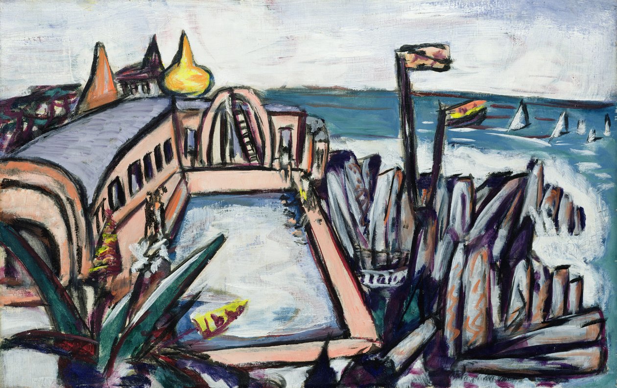 Úszómedence a Cap Martinban alkotó: Max Beckmann