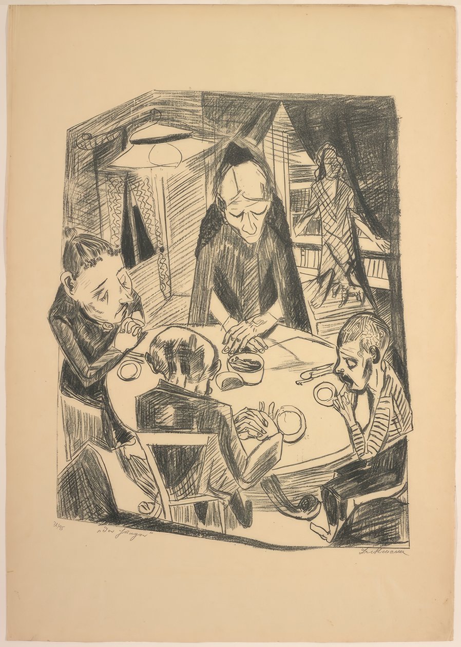 Az éhség, ötös lemez a Die Hölle-től alkotó: Max Beckmann