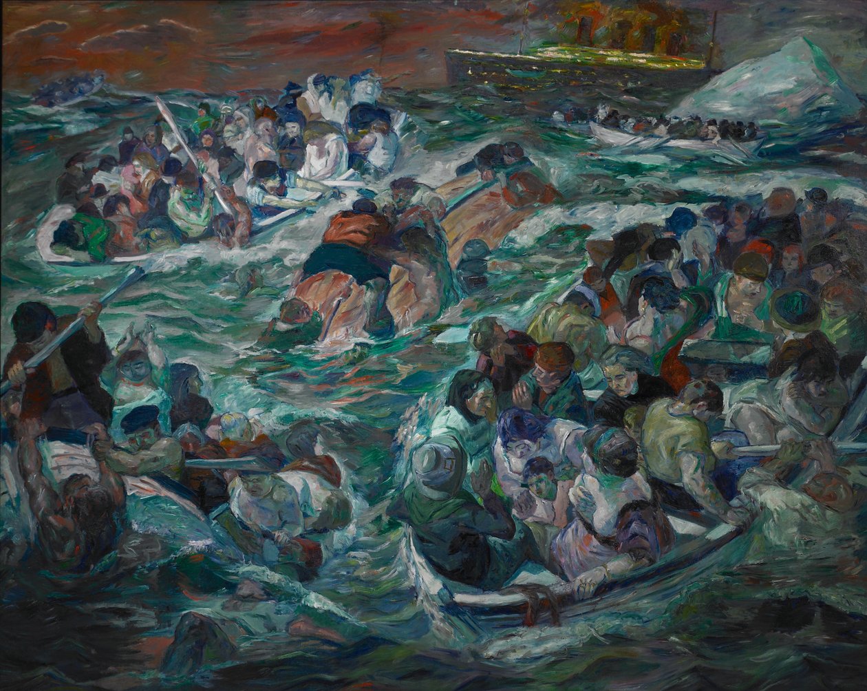 A Titanic elsüllyedése alkotó: Max Beckmann