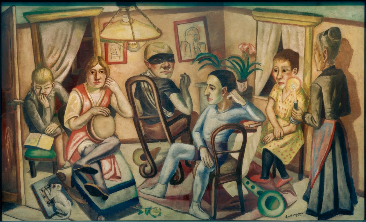 Az álarcosbál előtt alkotó: Max Beckmann