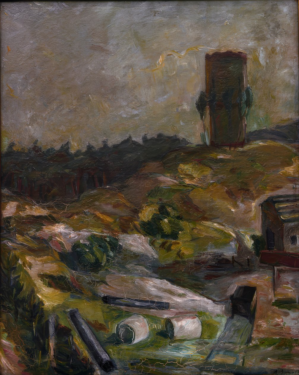Víztorony Hermsdorfban alkotó: Max Beckmann