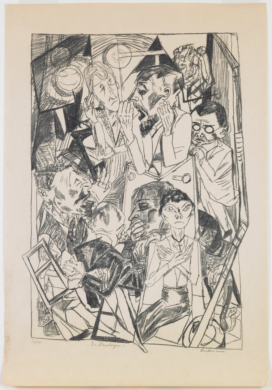 6. tábla: Az ideológusok alkotó: Max Beckmann