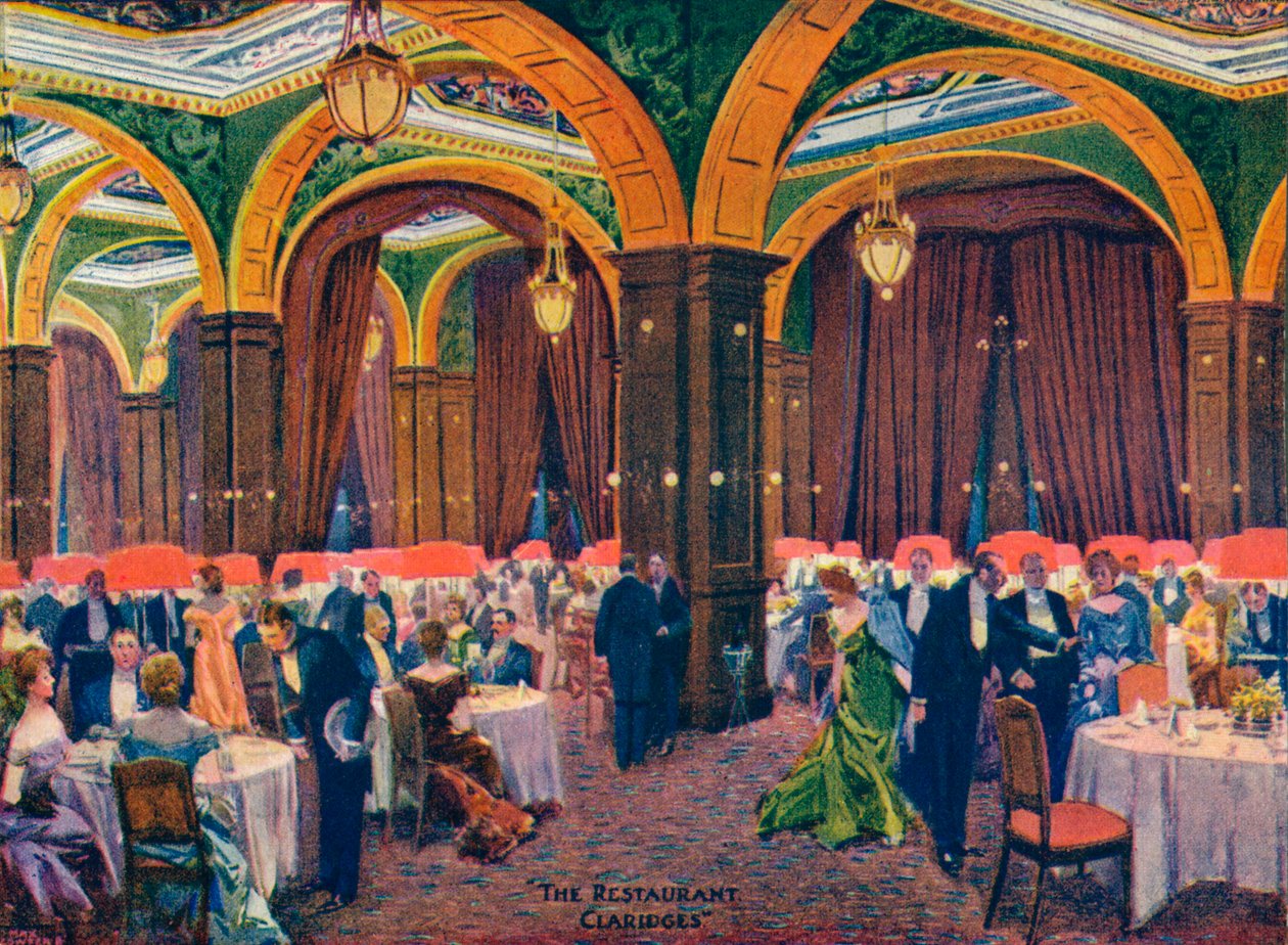 The Restaurant Claridges, 19. század, 1905 alkotó: Max Cowper