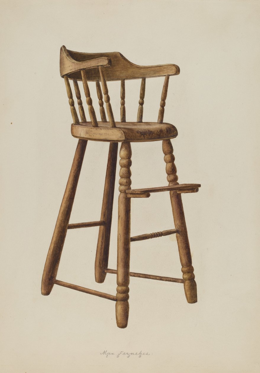 Etetőszék, 1938. alkotó: Max Fernekes