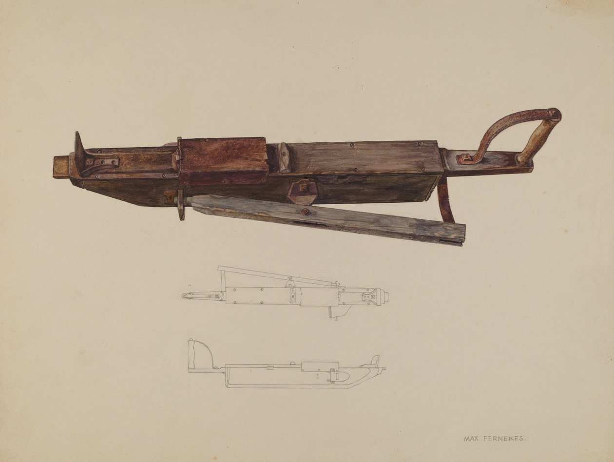 Kukoricaültető, c. 1938. alkotó: Max Fernekes