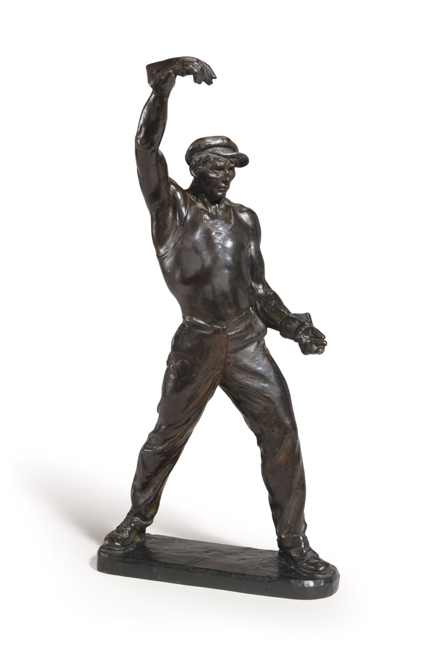 Foundryman (bronz, sötétbarna patinával) alkotó: Max Kalish