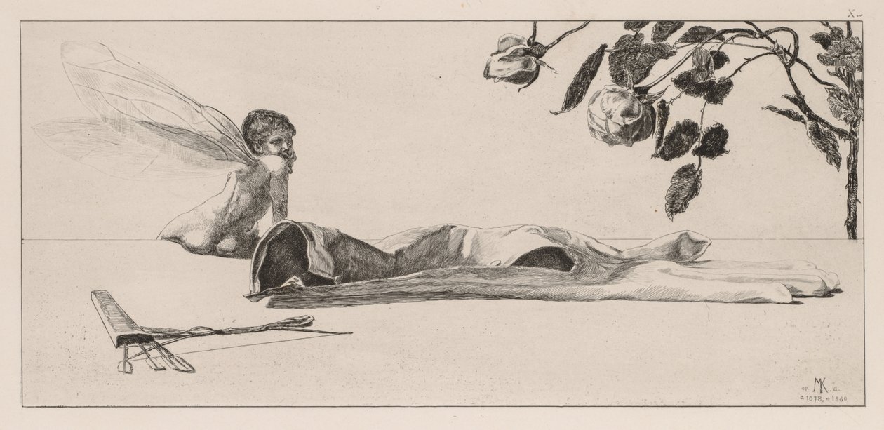 A kesztyű: Szerelem, 1880. alkotó: Max Klinger