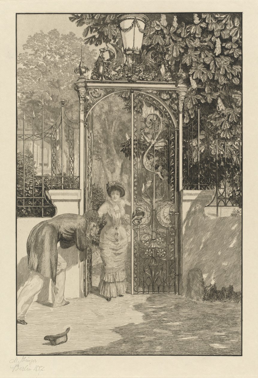 Az Am Thor kapujában, 1887. alkotó: Max Klinger